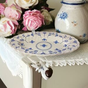 Myott Finlandia Staffordshire Gravy Boat Base Plate ONLY Porcelain Blue White